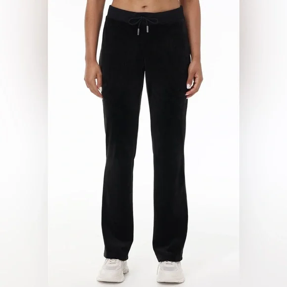 NWT Juicy Couture MIXED CRYSTALS VELOUR TRACK PANTS S J4 - Picture 2 of 8